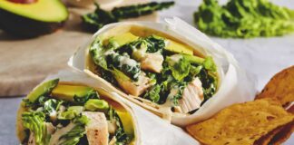 Chicken Caesar Wraps Berprotein Tinggi: Makanan Cepat Saji dan Ramah Usus